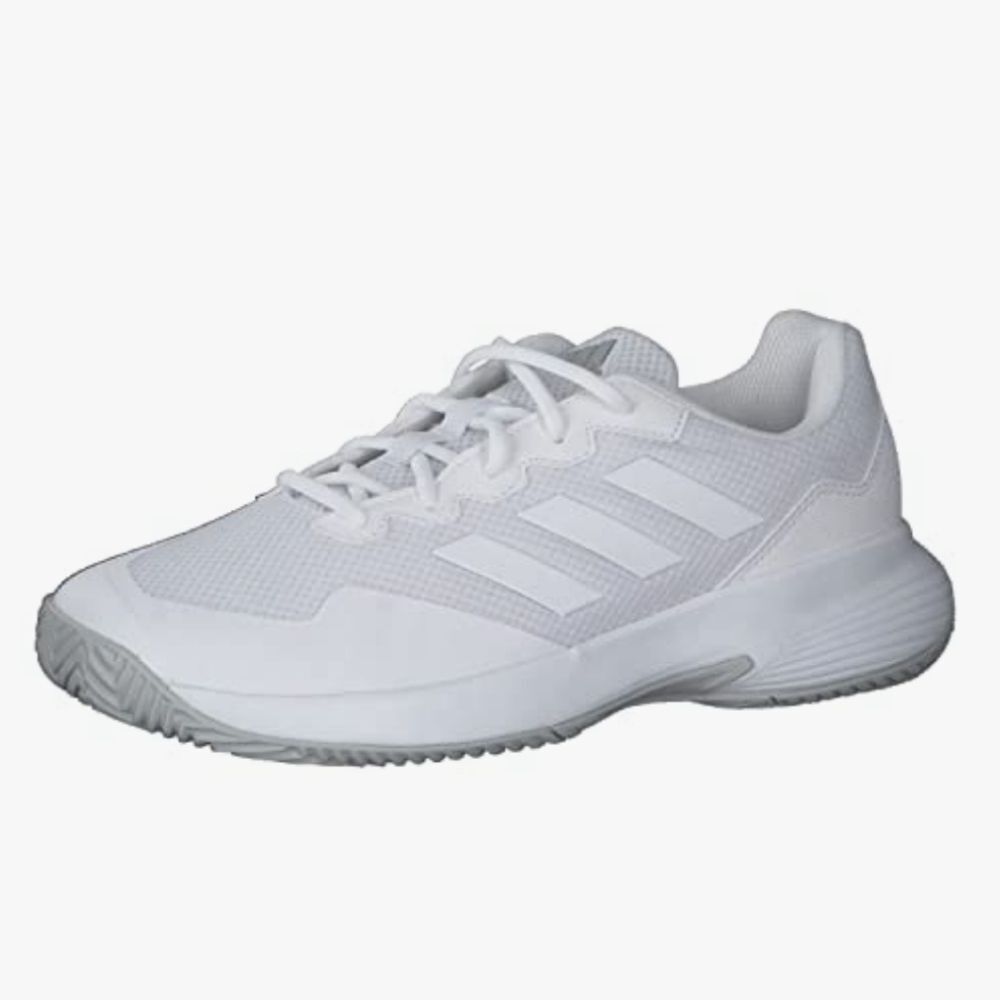 Adidas Women's Gamecourt 2 Tennis Shoes Sneakers, White Gray, Sz 8